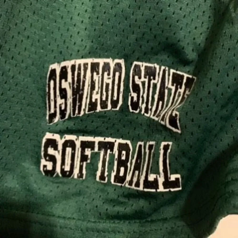 Oswego State Softball Size Adult Medium Green Mesh Shorts